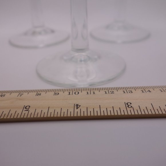 Set of Three(3) Fancy Cocktail Glasses with Gold Color Rim - Picture 4 of 9
